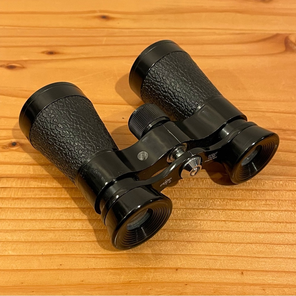 VINTAGE SWIFT SCOUT BINOCULARS 4X,30 Model No. 800 Compact Size Made In Japan